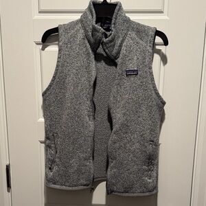 Patagonia Heather Gray Fleece Vest